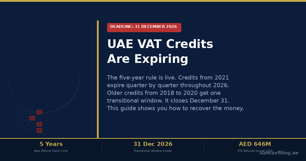 UAE VAT Credit Expiration in 2026: How to Recover Your Money Before the Deadline